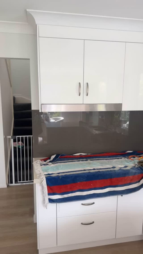 Busy week this week Tiled this patio area while also replacing the kitchen splashback inside. Then restored…